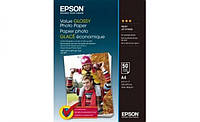 Фотобумага EPSON Value Glossy Photo Paper, глянцевая, 183g/m2, A4, 50л (C13S400036) (код 796316)