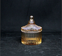 Стеклянная конфетница Золотой купол, мала