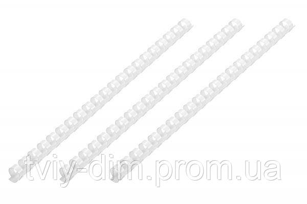Пластикові пружини для біндера 2E, 08 мм, білі, 100 шт. 2E-PL08-100WH (код 1423213)