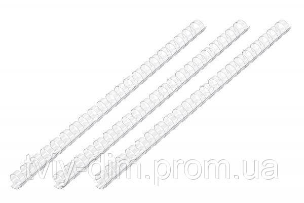 Пластикові пружини для біндера 2E, 10 мм, прозорі, 100 шт. 2E-PL10-100CL (код 1423216)