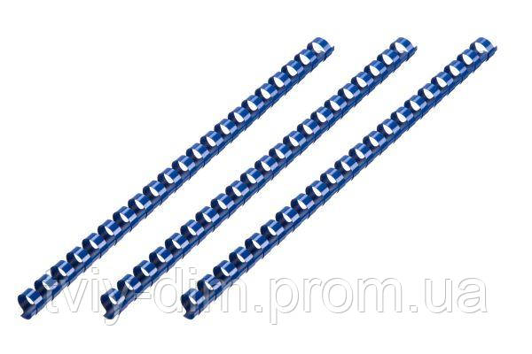 Пластикові пружини для біндера 2E, 10 мм, сині, 100 шт. 2E-PL10-100CY (код 1423217)