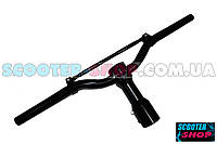 Комплект чёрный вынос + открытый чёрный руль GREEN RACING на скутер мопед для скутера мопеда тюнинг