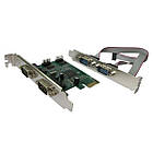Контролер PCI-E Dynamode RS232-4port-PCIE RS232 (COM) 4 канали 16С950 UART чипсет Moschip 9904 (код 538201)