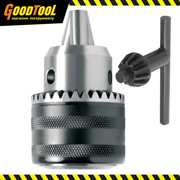 Патрон для дриля із ключем 3/8" х 24, 1.5-10.0мм INTERTOOL ST-3824