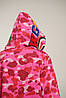 Худі Bape A Bathing Ape Shark Pink Camo Full Zip Unisex Hoodie, фото 3
