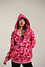 Худі Bape A Bathing Ape Shark Pink Camo Full Zip Unisex Hoodie, фото 5