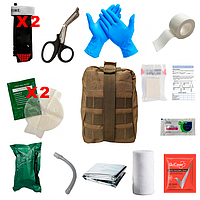 Аптечка тактическая First aid Kit по стандарту IFAK 2 NATO укомплектованная с необходимыми материалами lmn