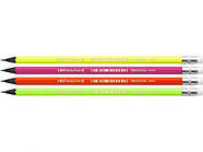 Олівець чорнографітовий Evolution Fluo, з гумкою, НВ 12шт bc942882 ТМBIC (код 1278919)
