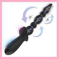 Анальний вібратор 10 режимний, вібростимулятор анальний п'ятирівневий, інтимні іграшки