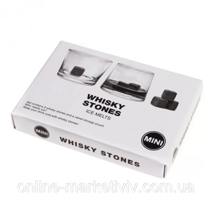 Камни для охлаждения виски Whiskey Stone, 9шт / Кубики для охлаждения напитков / Набор камней для охлаждения - фото 9 - id-p1866543829