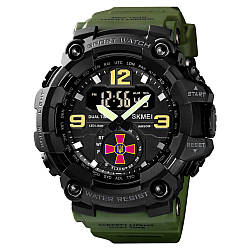 Годинник чоловічий Patriot 004 AGSU з логотипом ЗСУ + Коробка / Наручний патріотичний годинник / Спортивний годинник