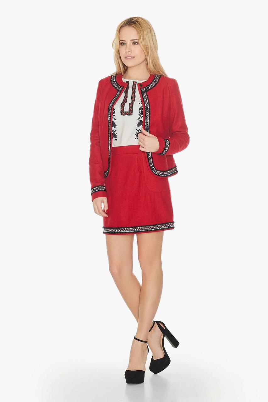 Жакет 705-c01 S Червоний, фото 1