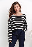 Светр 3242-c01 LXL Сіра/полоска, фото 2