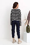Светр 3242-c01 LXL Сіра/полоска, фото 3