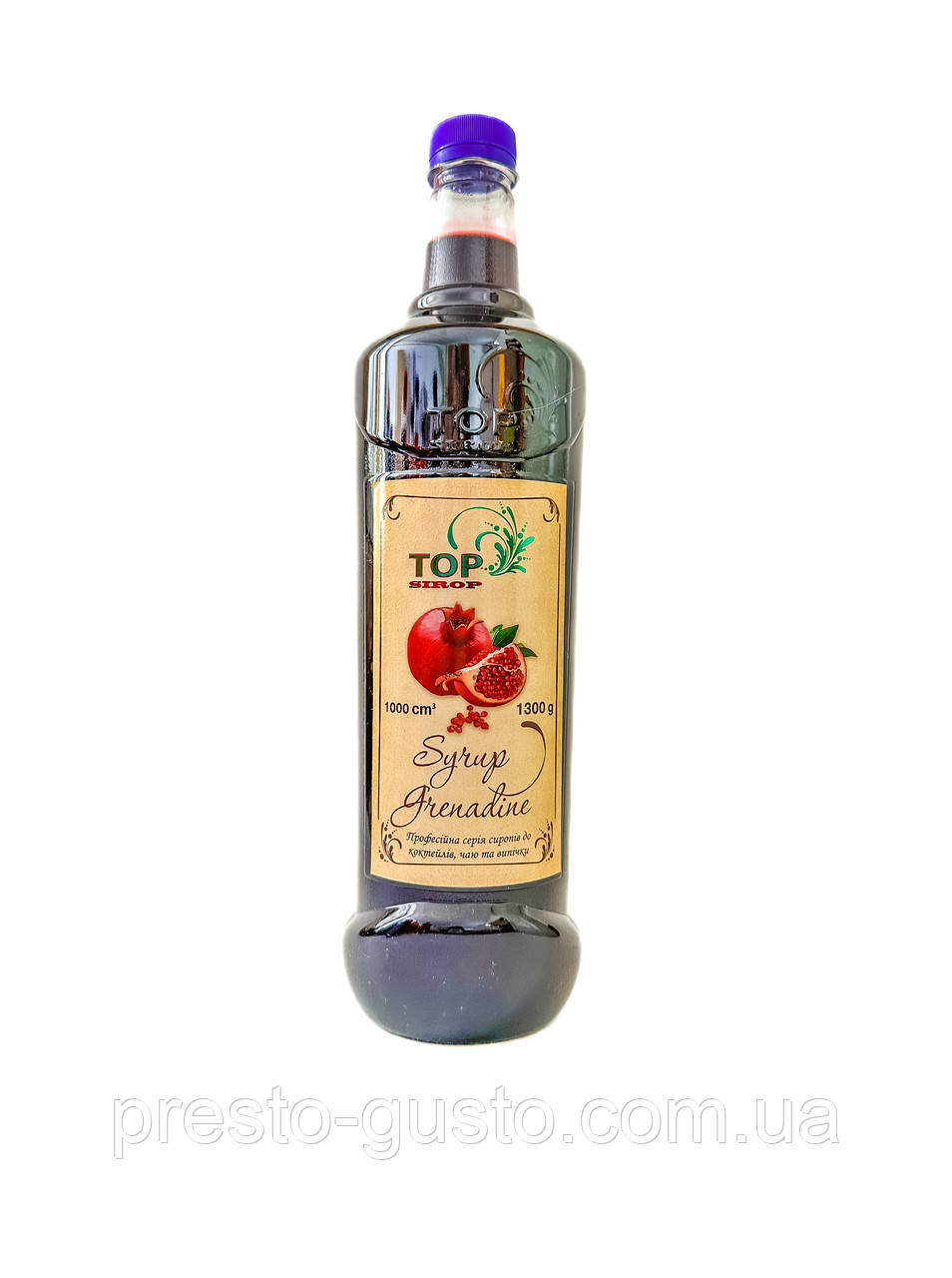 Сироп "Гренадин" ПЕТ 1,3л ТМ "TOP Sirop"