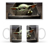Чашка керамическая белая Star Wars: The Mandalorian Baby Yoda Звёздные войны: Мандалорец Малыш Йода ABC