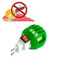 Фумигатор от комаров Зеленый - средство от комаров в комнате на ночь, прибор от насекомых (GK)