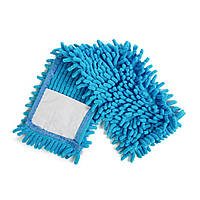 Насадка для швабри Eco Fabric з мікрофібри локшина, блакитна (EF-1000-B)