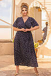 ✔️Літнє жіноче плаття з запахом 56-60 великого розміру різні кольори, фото 5