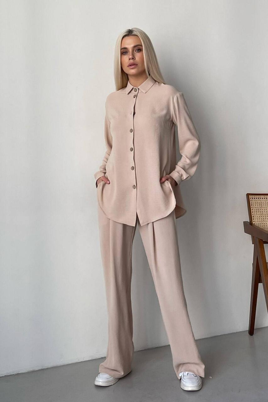 Штани 3388-c01 L Бежевий, фото 1