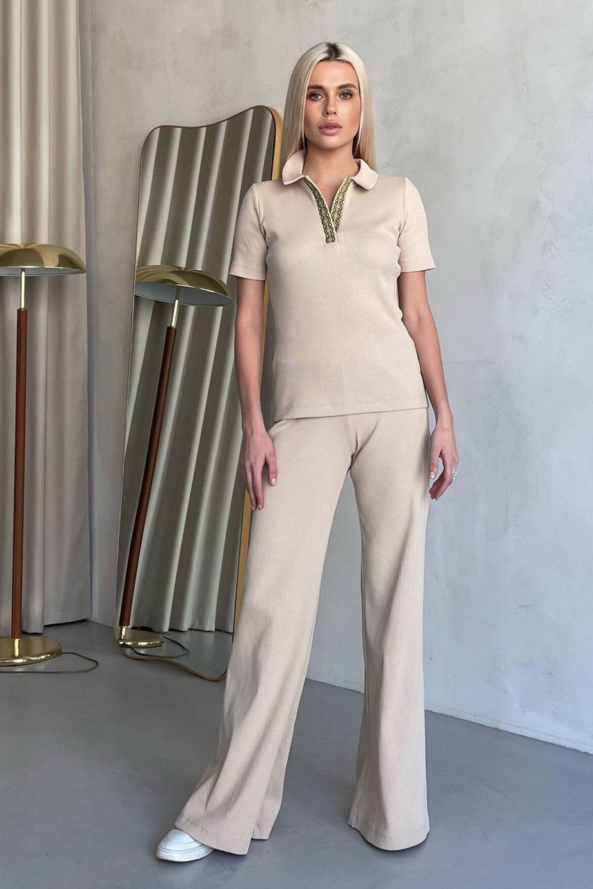 Штани 3391-c01 L Бежевий, фото 1