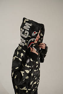 AAPE BY A BATHING APE　スタジャン　XXL Купить красный худи Bape Aape by A BATHING APE Color Red