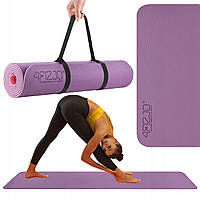 Коврик (мат) спортивный 4FIZJO TPE 180 x 60 x 0.6 см для йоги и фитнеса 4FJ0388 Violet/Pink