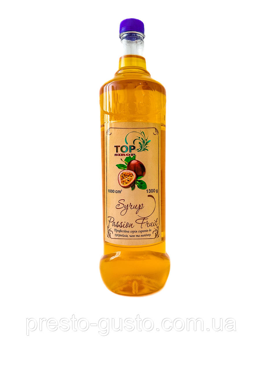 Сироп "Маракуя" ПЕТ 1,3 л ТМ "TOP Sirop", фото 1