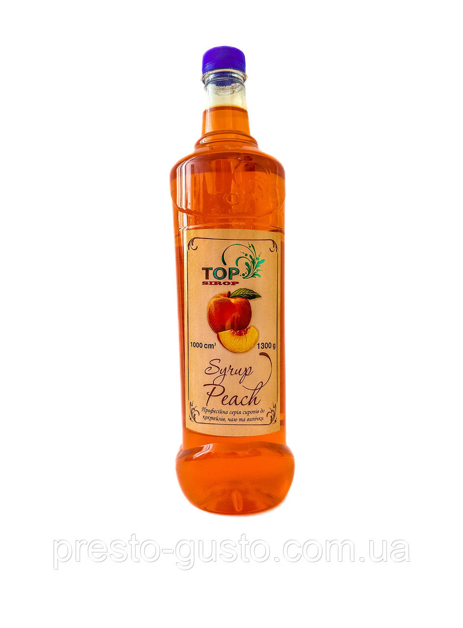 Сироп "Персиковий" ПЕТ 1,3 л ТМ "TOP Sirop"