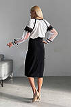 Класична жіноча спідниця карандаш з розрізом 44-50 розміри, фото 2
