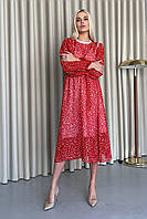 Платье 3366-c02 L Червоний принт