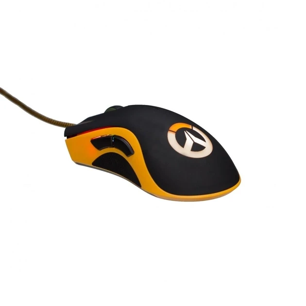Ігрова оптична комп'ютерна миша DeathAdder Chroma Overwatch чорно-жовта