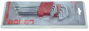 Набір ключів Г-подібних TORX 9 шт., Т10-Т50, Cr-V