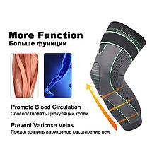 Компресійні спортивні гетри для чоловіків і жінок KNEE SUPPORT (L,M,S), фото 4