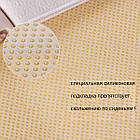 Накидки на сидіння алькантара LUX стьобані комплект Чорно-червоні, фото 6