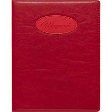 Щоденник кожзам А5, тв.обл. / Червоний