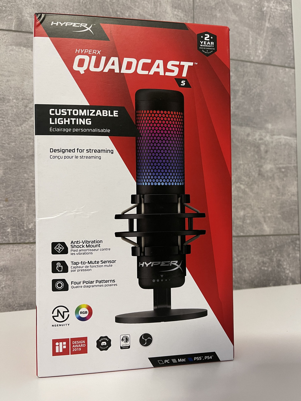 Микрофон HyperX Quadcast S (ID#1860213343), цена: 5399 ₴, купить на Prom.ua