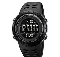 Чоловічий спортивний годинник Skmei 2070 чорні з прозорим корпусом
