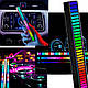 RGB LED Light Bar лампа реагуюча на звук 32 діоди  Чорний, фото 6