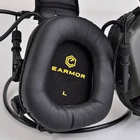 Тактичні навушники під шолом Earmor M31 mod3 + Кріплення чебурашка, фото 7