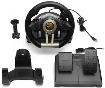 Руль ігровий Pxn V3 PRO PC PS3 PS4 X-ONE SWITCH USB з Педалями та коробкою передач