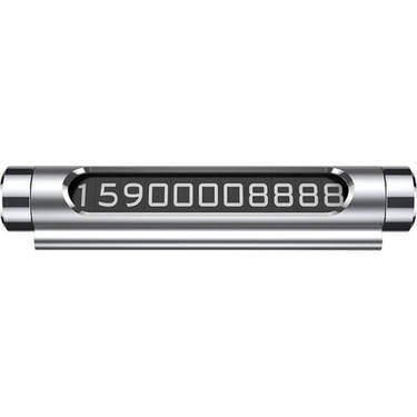 Паркувальна карта Baseus All Metal Temporary Parking Number Plate (dual-number version) Silver, фото 1