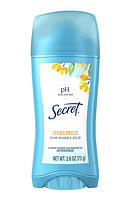 Натуральный дезодорант антиресперант Весенний бриз от Secret, pH Balanced Spring Breeze, стик, женский 73г
