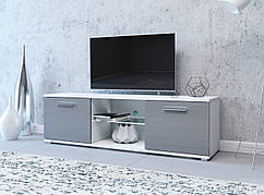 Тумба тв Moon 140 Accord, колір білий / сірий глянець
