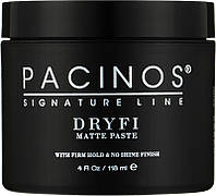 Профессиональная матовая паста для укладки волос - Pacinos Dryfi No Shine Matte Paste 118g (956055)