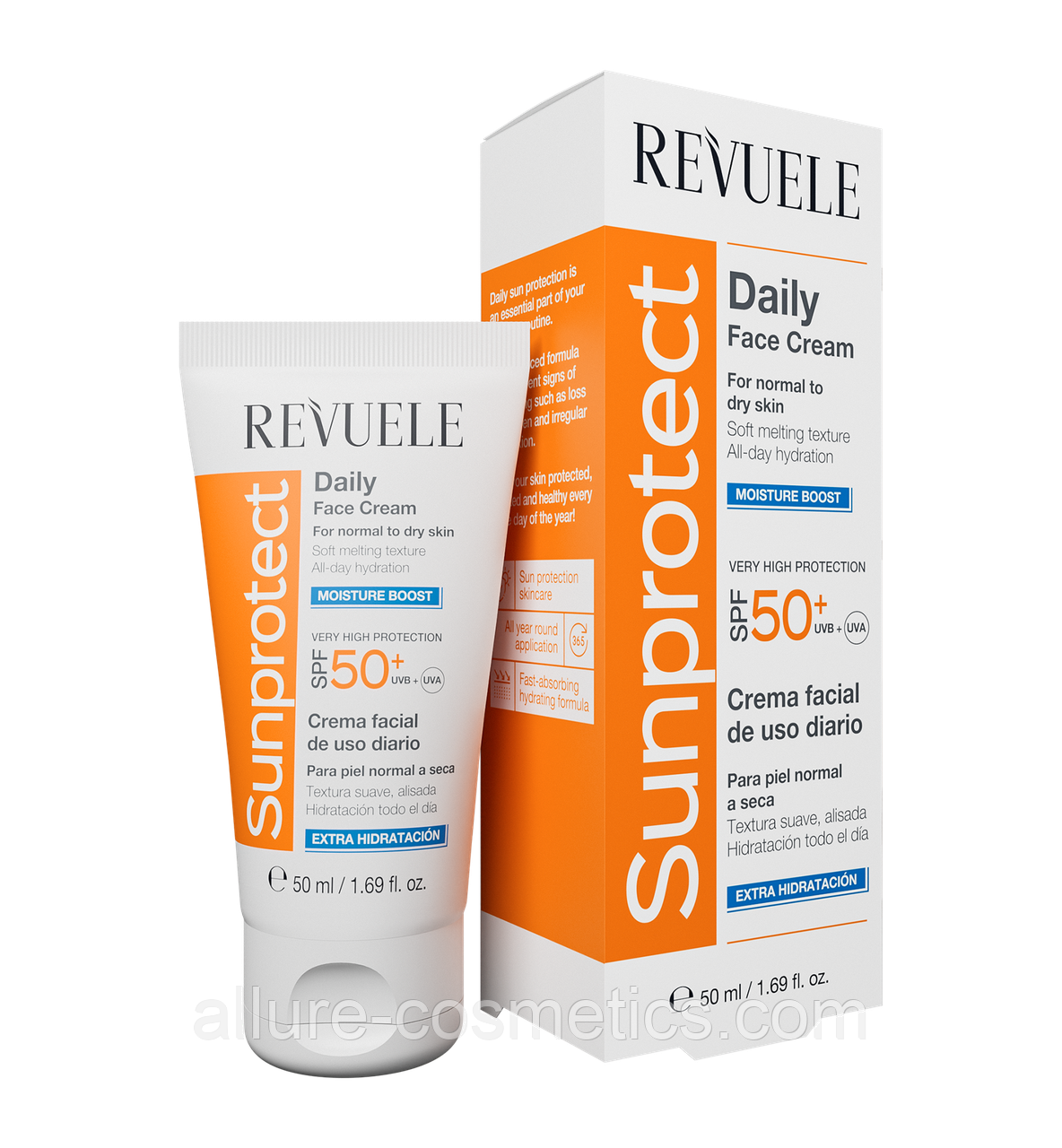 Крем сонцезахисний Зволожуючий spf 50+ Revuele Sunprotect Daily Sun cream 50 мл