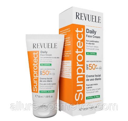 Крем сонцезахисний Контроль жиру spf 50+ Revuele Sunprotect Daily Sun cream 50 мл