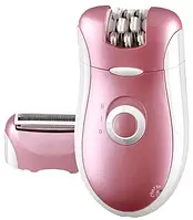 Эпилятор женский аккумуляторный Brown BF-1068 2в1 Pink (3_03188)