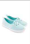 Кросівки жіночі бірюзові на шнурівці, розмір 38, фото 2