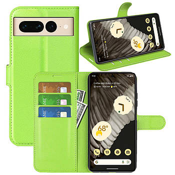 Чохол-книжка Litchie Wallet для Google Pixel 7 Pro Light Green